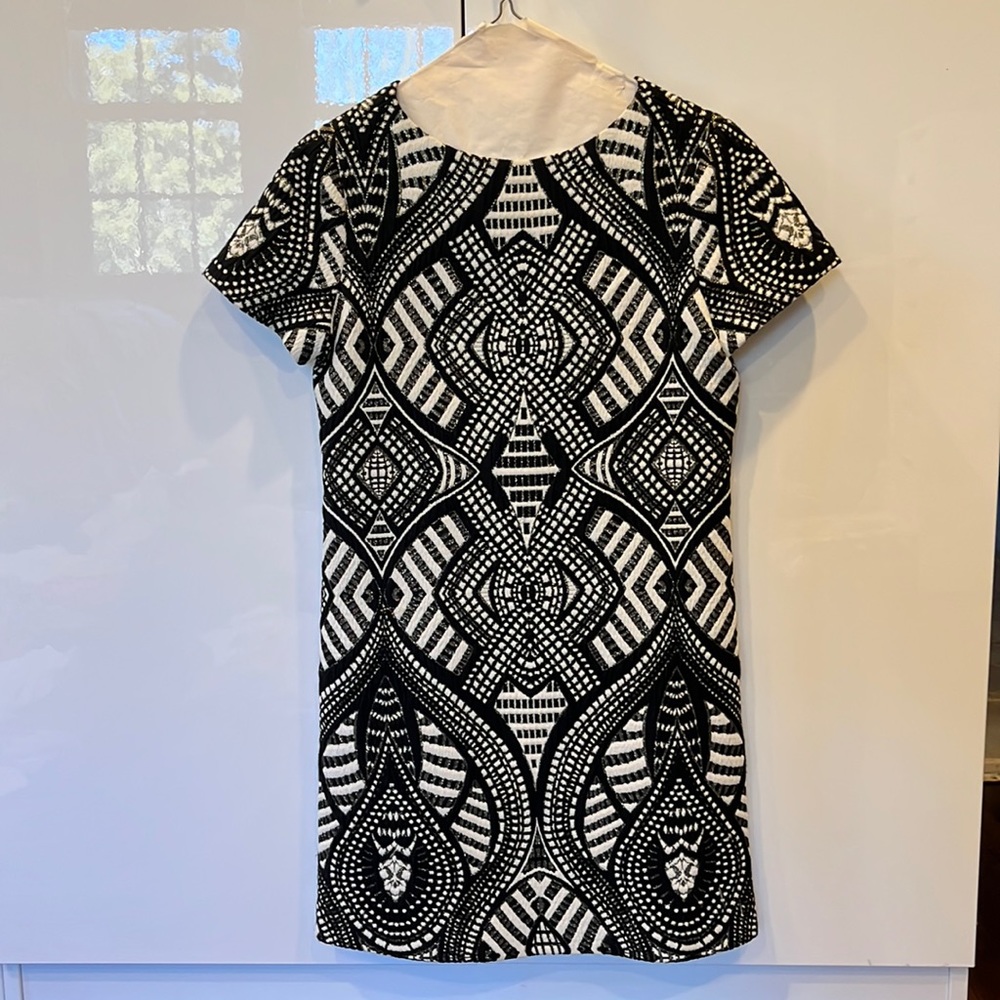 Alice + Olivia Black and White Dress